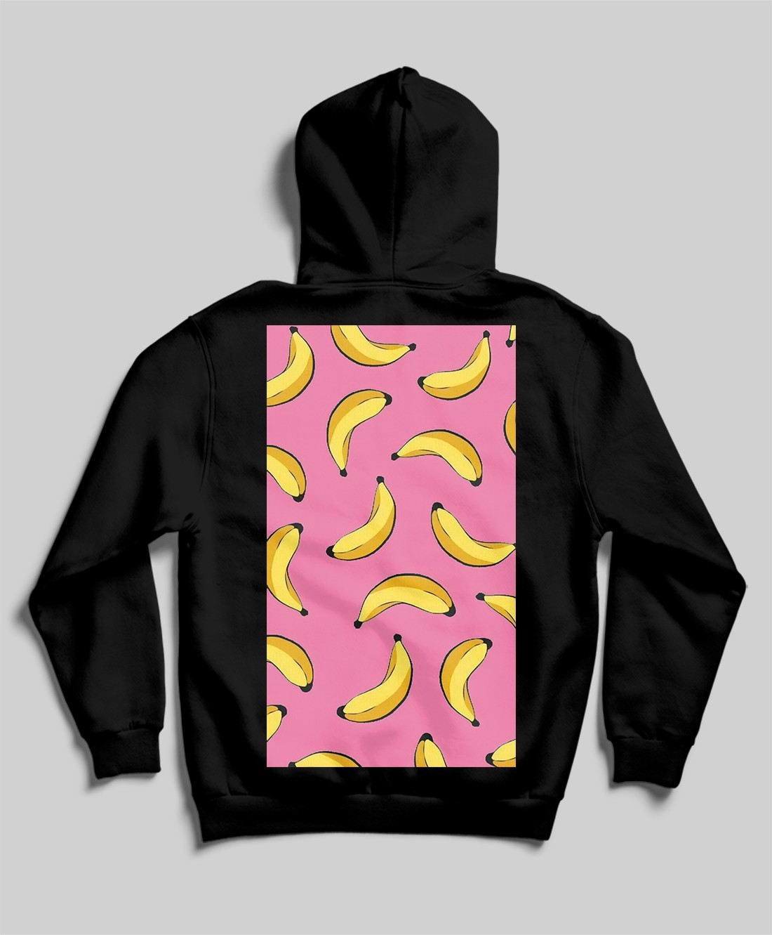 black bananas hoodie pink