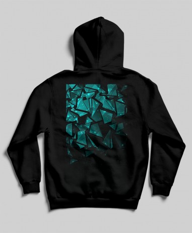 turquoise color hoodie